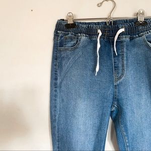 SHEIN • Drawstring Denim Joggers